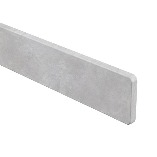 K-Stairs Zijkant Afwerkprofiel 10x70mm Beton Lichtgrijs Gepolijst 0,5m