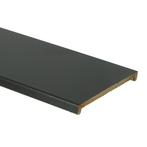 [70619] U-afdekprofiel 8/83 zwart RAL 9005