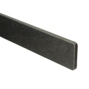 Zijde-afdekking 10x70 Zwart staal (50 cm)