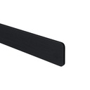 Afdekkap links 0,8x70x690mm Vesuvius Zwart Houtne.