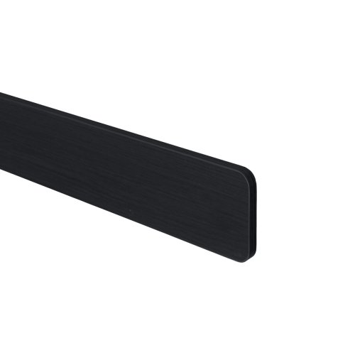[74247] Afdekkap links 0,8x70x690mm Vesuvius Zwart Houtne.