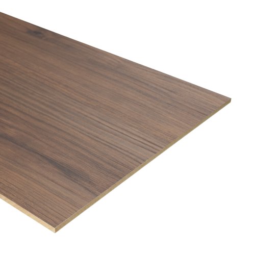 Dubbel stootbord Giaveno Warm Noten 136x40cm