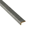 Hoeklat Donker leisteen 12/22mm
