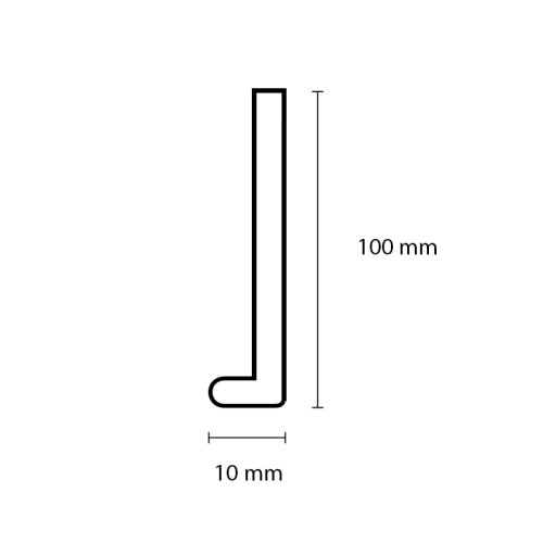 L-kap Taxco leisteen 100/10mm
