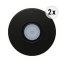 Mexform LED-verlichting sensor trap zwart (set)