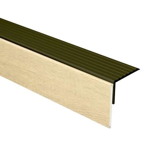 [74374] Mexform LVT grijs eiken uitloopt. brons 100cm