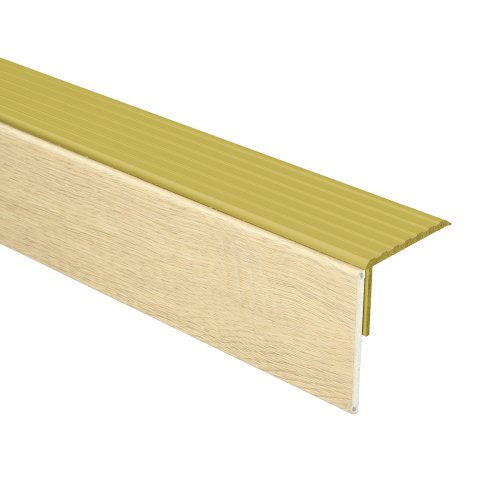 [74378] Mexform LVT grijs eiken uitloopt. goud 130cm