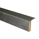 Uitloop. alu brons Donker leisteen 136x5,7cm