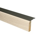 Uitloop. alu brons San Francisco eiken 121x5,7cm