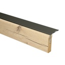 Uitloop. alu brons Valencia blond eiken 121x5,7cm