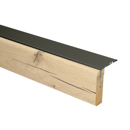 Uitloop. alu brons Valencia blond eiken 181x5,7cm