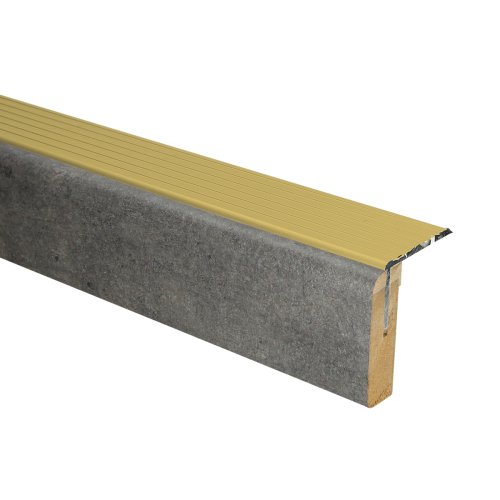 [73135] Uitloop. alu goud Donker leisteen 90x5,7cm