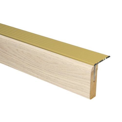[73211] Uitloop. alu goud San Francisco eiken 136x5,7cm