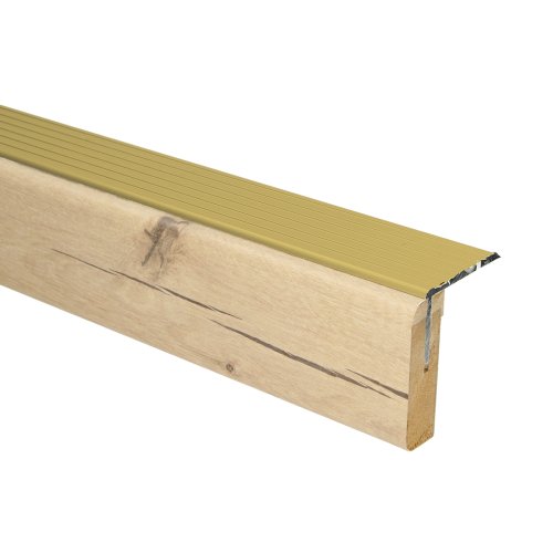 [72975] Uitloop. alu goud Valencia blond eiken 90x5,7cm