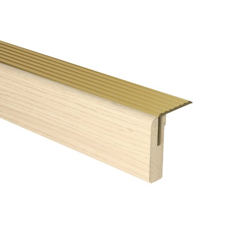 Uitlooptr. alu goud Monticiano Eik Natu. 121x5,7cm