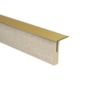 Uitlooptre. alu goud Bussoleno Eik Grijs 136x5,7cm