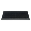 Luxe buitenmat zwart met antraciet strip 50 x 80cm