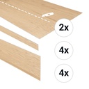 PVC traptreden set voor 4 treden Crystal