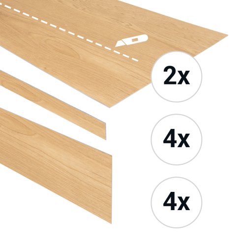 PVC traptreden set voor 4 treden Hammam