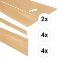 PVC traptreden set voor 4 treden Hammam