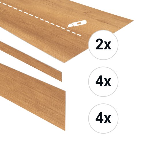 PVC traptreden set voor 4 treden Jade