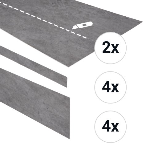 [94971] PVC traptreden set voor 4 treden Kilimanjaro