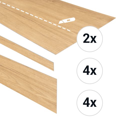 [94975] PVC traptreden set voor 4 treden Lux