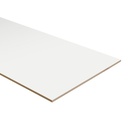Dubbel stootbord folie 160 x 40 cm RAL9003/RAL9016