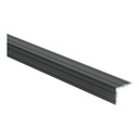 Duo-hoeklijnprofiel zelfkl. zwart 24,5x30mm 1m 2261