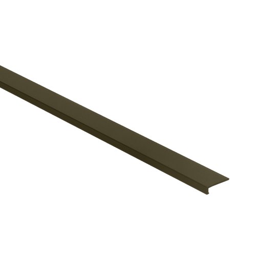 Hoeklijn zelfklevend PVC brons klik 6x21mm 4,5mm 3m 2258