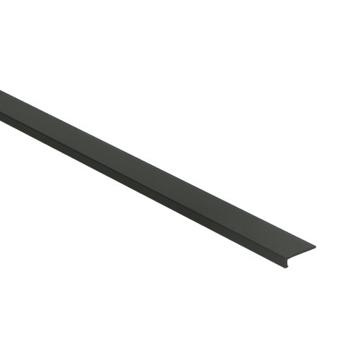 [69559] Hoeklijn zelfklevend PVC matzwart klik 6x21mm 4,5mm 3m 2258