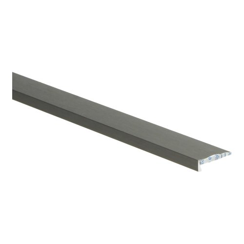 Hoeklijn zelfklevend PVC RVS geborsteld klik 6x21mm 4,5mm 3m 2258