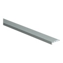 Hoeklijn zelfklevend PVC zilver geborst.klik 6x21mm 4,5mm 3m 2258