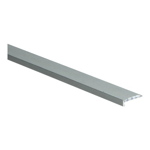 [69558] Hoeklijn zelfklevend PVC zilver geborst.klik 6x21mm 4,5mm 3m 2258