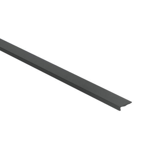 Hoeklijn zelfklevend PVC zwart klik 6x21mm 4,5mm 3m 2258
