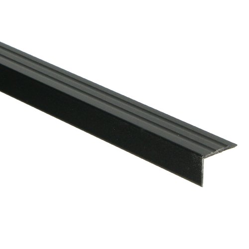 Hoeklijnprofiel zelfklevend matzwart 17x24,5mm 1m 1265A