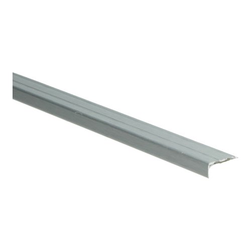 Hoeklijnprofiel zelfklevend zilver geborsteld 10x24,5mm 1m 2259
