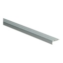 Hoeklijnprofiel zelfklevend zilver geborsteld 10x24,5mm 1m 2259