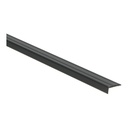 Hoeklijnprofiel zelfklevend zwart 10x24,5mm 1m 2259