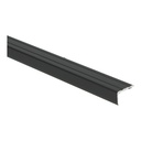 Hoeklijnprofiel zelfklevend zwart 17x24,5mm 1m 1265A