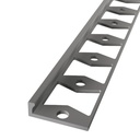 In-egaliseer eindprofiel PVC RVS 6x21mm 4,5mm 3m 3103
