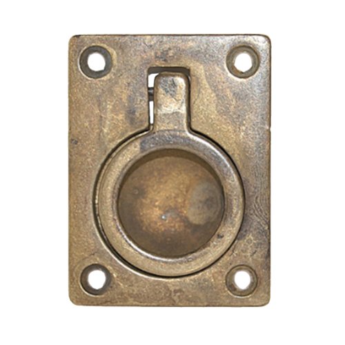 [71310] Luikring rond brons antiek 43 x 57 mm
