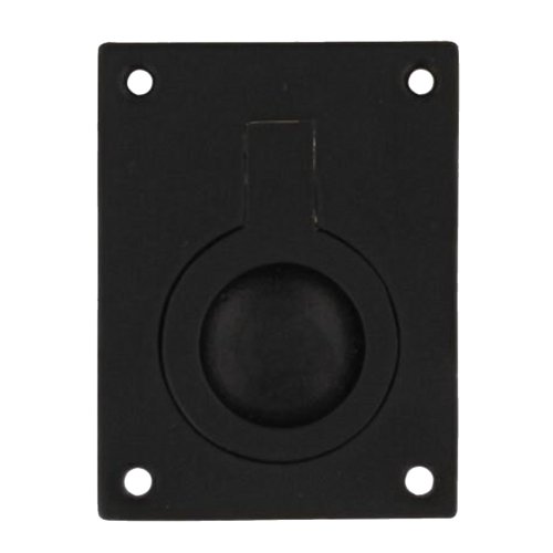 Luikring rond zwart 50 x 39 mm