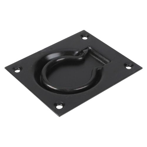 Luikring rond zwart 90 x 75 mm
