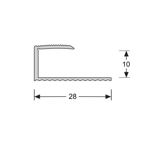 [61255] U-profiel 10,1 mm RVS