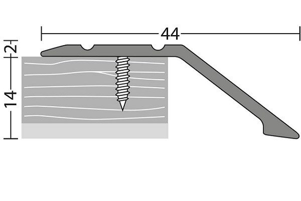 Afloopstrip 14mm schroef Brons 10x270cm - nr. 154 | 1542312270