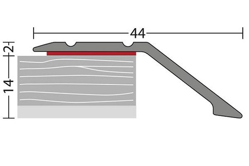[221031411] Afloopstrip 14mm ZKL Zilver 10x270cm - nr. 154 | 1542411270