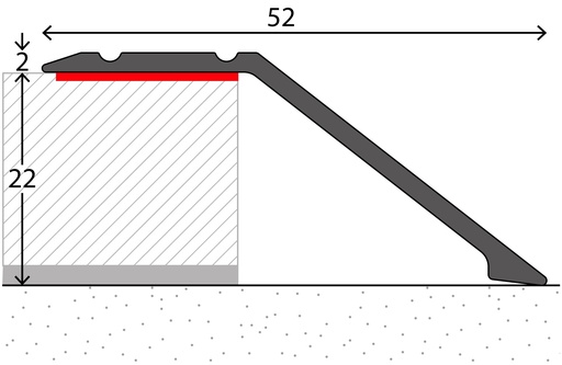 [221032211] Afloopstrip 22mm ZKL Zilver 10x270cm - nr. 155 | 1552411270