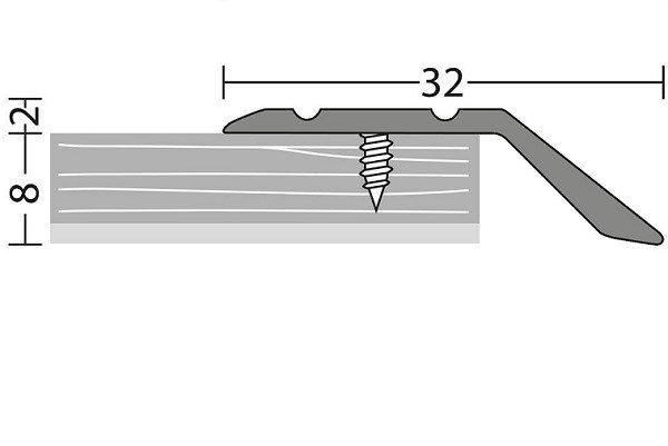 Afloopstrip 8mm schroef Brons 10x270cm - nr. 146 | 1462312270