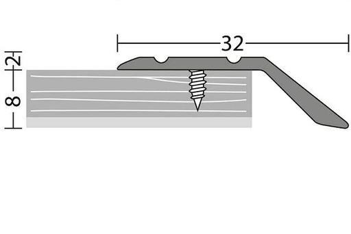 [221040812] Afloopstrip 8mm schroef Brons 10x270cm - nr. 146 | 1462312270